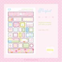 ราคา parfait keyboard sticker สติกเกอร์ติดคีย์บอร์ด (28184639746)
