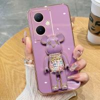 ราคา เคส สำหรับ OPPO A5Pro A6PRO A5 น้องหมี ขาตั้งได้ หมุนได้ ฝาหลัง แบบนิ่ม น่ารัก E7 (28132112662)