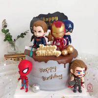 ราคา BST Avengers Superheroes ชุด Ironman Spiderman Thor เค้ก Topper ตกแต่งเค้ก 复Retribut联者 ตกแต่งญี่ปุ่น (49054688907)