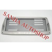 ราคา กรอบป้ายทะเบียนสแตนเลส โลโก้ Nissan ทรงสี่เหลี่ยมคางหมู (2763995835)