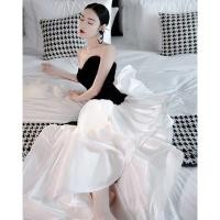 ราคา EAGLELY ชุดราตรีเรียบหรูจัดเลี้ยงชุดราตรียาวสำหรับผู ❤ (24176434174)