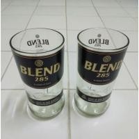 ราคา แก้วตัดจากขวดเหล้าBLEND285สูง18ซม.กว้าง8.7ซม.แพ็ค2ใบ แถมฟรี!. แก้วdiyตัดจากขวดเบียร์ลีโอ1ใบ. (21117763552)