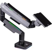 ราคา แขนจับจอคอม ขาตั้งจอคอม THERMALTAKE SINGLE DUAL RGB MONITOR ARM : GEA-MSRSMSBLK01 (26605370683)