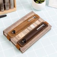 ราคา กระเป๋าดินสอหนัง RADIANT,หนังด้านบนวงยืดหยุ่นปากกาที่ใส่,กระเป๋าเก็บแบบพกพา Crazy Horse หนัง Handmade Vintage แบบพกพาปากกากระเป๋าสะสมใช้ (47154675819)