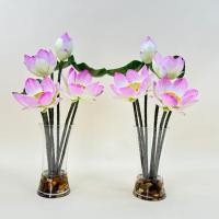 ราคา แจกันดอกบัวประดิษฐ์ บัวหลวงพร้อมแจกัน ดอกไม้บูชาพระ (29163867468)