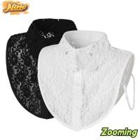 ราคา ZOOMING ปลอกคอปลอมที่ถอดออกได้, ผ้าพันคอคอ DIY ปลอกคอปลอม, ผ้าคลุมไหล่ห่อตกแต่งลูกไม้ปรับเสื้อผ้าผู้หญิงสาว (50954958525)