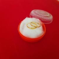 ราคา ต่างหูห่วงกลม ตัดลายจิกเพชร งานเคลือบแก้ว เศษทองเยาวราช งานฝีมือจากช่างเยาวราช (3896511684)