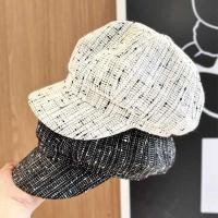 ราคา หมวกทรงแปดเหลี่ยมสำหรับฤดูหนาวในสไตล์ชาแนล ออกแบบมาให้เข้าได้กับทุกชุด หมวกเบเรต์แบบทวีด อินเทรนด์และคลาสสิก (51705232540)