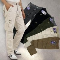 ราคา กางเกงขายาวผู้ชาย TWILL COMBED CARGO PANTS ORIGINAL RUBBER WAIST CARGO PANTS (54054404021)