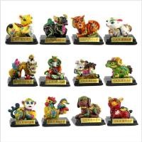 ราคา เครื่องประดับ Zodiac Dragon Rat Tiger Ox กระต่ายม้าสุนัขหมูลิงหัตถกรรมตกแต่งสํานักงานรถอุปกรณ์เสริม Mascot/❦1.24 (47455280410)