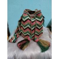 ราคา กระเป๋าวายู ของแท้ Wayuu โคลอมเบีย Size L รุ่นนี้พู่ใหญ่มีถักหุ้มพู่ด้วย สวยมาก (20169029267)