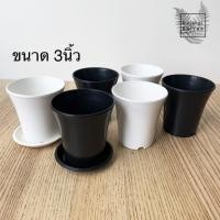 ราคา กระถางปากแตร ทรงกลม ขนาด 3นิ้ว (6635054839)