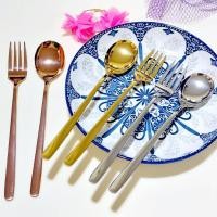 ราคา ช้อนเกาหลี ช้อนส้อม ชุดช้อนส้อม ช้อนแสตนเลส ช้อนกินข้าว ช้อนแสตนเลส 304 ยาว 20.5 ซม. (4794852323)