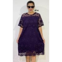 ราคา สินค้าใหม่เข้าเพิ่มชุดเดรสลูกไม้ผ้านิ่มไซส์ใหญ่ สาวอวบใส่ออกงานอก46*-50*ใส่ได้ (22554386900)