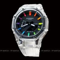 ราคา Casio G-Shock GA-2100SKE-7A AP CUSTOM SKELETON x RAINBOW ROYAL OAK Plastic Strap Mens Watch (พิเศษ) (57754152900)