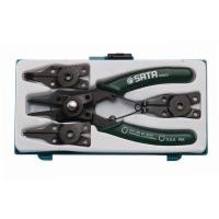 ราคา SATA 09251 ชุดคีมถ่างแหวน หนีบแหวน ปากตรง ปากงอ 5 ชิ้น ซาต้า (ชุด) (12691116304)