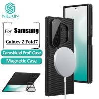 ราคา Nillkin Magnetic Flip Cover Camera Stand Case สําหรับ Samsung Galaxy Z Fold7 / Fold 7 Case Flip-Style เลนส์ป้องกันปกหลัง (41710625617)