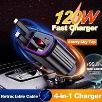 ราคา Fast Charger สําหรับ Car Retractable Car Charger พร้อมสายไฟสะดวกดิจิตอลจอแสดงผล Car Chargers Multi (41150312353)