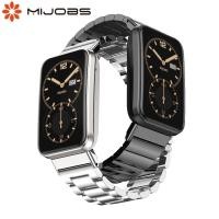 ราคา Mijobs สายนาฬิกาข้อมือสเตนเลส ประดับลูกปัด สําหรับ Mi Band 7 Pro Xiaomi Smart Band 7 Pro Miband 7 Pro (23050984957)