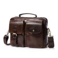 ราคา ⚡(หนังแท้) กระเป๋าหนังแท้ กระเป๋าผู้ชาย กระเป๋าสะพายหนังวัวเกรดพรีเมียม - (GB-01) (1101700089)