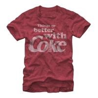 ราคา 【High quality】Custom Classic Coca Cola Things Go Better with Coke Mens Graphic T Shirt (27707614909)