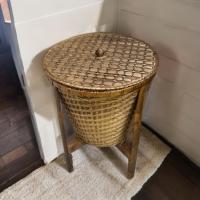 ราคา ถังขยะไม้ไผ่แฮนด์เมดพร้อมฝาเปิด,ปิด (27841601663)