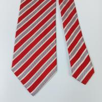 ราคา เนคไท Louis Quatorze Men's Silk Tie Red Striped Design (44277188615)