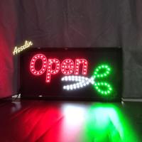 ราคา ป้ายไฟสำเร็จรูป รุ่น OPEN ป้ายไฟLED ตกแต่งร้านค้า (ขนาด48X25X2ซม.) มีบริการรับทำป้ายไฟ LED (41701938911)