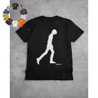 ราคา ((จัดส่งตลอด 24 ชั่วโมง) Retro Letter Stripes Casual Cotton Loose T-Shirt, Summer High Street เสื้อผ้าอินเทรนด์ Street Hip-Hop แฟชั่น Punk แขนสั้น (42368040475)