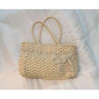 ราคา งานกระเป๋าสานทอดีมาก outletญี่ปุ่น สีครีม (20394466956)
