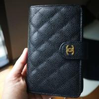 ราคา ❌SOLD❌Used Chanel French wallet black caviar แท้ (667097695)