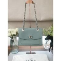 ราคา ลดราคาเทด่วน พร้อมส่งCoach Parker COLOR: Silver/Sage กระเป๋าโคช พาร์คเคอร์ อะไหล่เงิน สีเขียวอมฟ้า หายากมากค่ะ (18212449644)