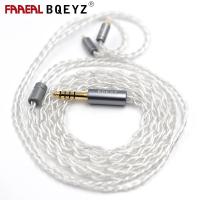 ราคา FAAEAL BQEYZ สายหูฟัง 4 Strands ชุบเงิน 0.78 มม.2Pin In-Ear Monitor Balanced HiFi Gaming Audio เปลี่ยนสายหูฟังอุปกรณ์เสริม (42569164099)