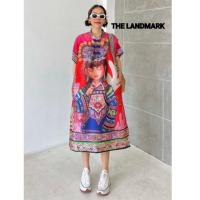 ราคา ทักก่อนสั่ง เดรสผ้าไหมอินเดีย คอจีนกี่เพ้า อก42” Thelandmark (11210566066)