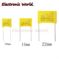 ราคา ตัวเก็บประจุฟิล์มโพลีโพรพีลีน 275VAC X2 275V 10 มม. 15 มม. 22.5 มม. 27.5 มม. 0.022UF 0.047UF 0.1UF 0.22UF 0.47UF 0.68UF 1UF 10 ชิ้น ต่อชิ้น (17121880949)