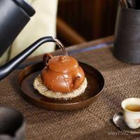 ราคา ขายส่ง ย้อนยุคเก็บน้ําถาดชาที่ทําด้วยมือรักษาหม้อเสื่อญี่ปุ่นถาดขนาดเล็กโต๊ะน้ําชาทองแดงรอบชุดน้ําชาแห้งกาต้มน้ําเฉิง คิวเอฟเอสอาร์ (49654984838)