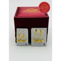 ราคา ต่างหูทองแท้ ต่างหูทอง90 ต่างหูห่วง ขนาด 10 มิล ✅พร้อมส่ง (26544054505)