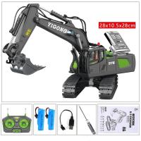 ราคา RC Excavator RC CRA Children Toys Remote Control Excavator Toys Kids Radio Control Dump Truck Bulldozer Electric Car Toy (25358659821)