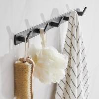 ราคา 3/4/5/6/7 ไม่มีเจาะผนังตะขออลูมิเนียมห้องนอนประตูติดตั้งเสื้อราวแขวนเสื้อผ้า ชางกุก ทําลาย 打孔钩挂钩 (44651550022)