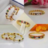 ราคา แหวนนพเก้าทองแท้9k แหวนพลอยแท้ตามตำรา (24587136963)