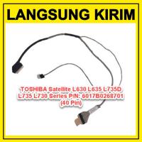ราคา TOSHIBA Satellite L630 L635 L735D L735L730 40 Pin สาย LVDS ยืดหยุ่น (47602159825)