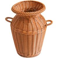 ราคา แจกันหวาย, อภิบาล หวายแจกันไม้ไผ่ห้องทอผ้าดอกไม้จัด, มือทอแจกันตกแต่งสําหรับกลาง (53302491023)