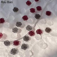 ราคา Rou Bao 2022 ขายดี เล็บปลอมเรซิ่น ลายดอกคามิเลีย ดอกกุหลาบ 3D สีขาว DIY อุปกรณ์เสริม สําหรับตกแต่งเล็บ (23901104768)