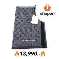 ราคา New gucci scarf 195x70 cm. ผ้าพันคอ ผ้าคลุมไหล่ สวยมาก (42677291993)