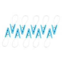 ราคา กิ๊บหนีบผ้ามีสายคล้อง KEYWAY สีฟ้า แพ็ค 10 ชิ้น (20583182263)