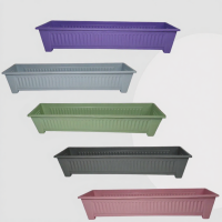 ราคา กระถางรางยาว ขนาด 83 เซนติเมตร ทำจากพลาสติกเนื้อดี ชนิดด้านแบบหนา สวยงาม สีพลาสเทล (56252122443)