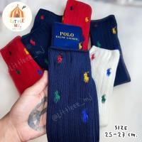 ราคา ( พร้อมส่ง )ถุงเท้าข้อยาวโปโล POLO Ralph Lauren ปักม้าหลายสี (27159135495)