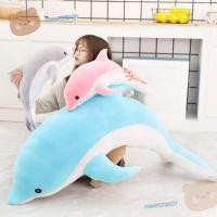 ราคา CHAMPSTEADY ของเล่นตุ๊กตาปลาโลมา, สีฟ้าสีชมพูสีเทา 30/ 50 ซม. หมอนปลาโลมา, ผ้าฝ้าย PP เติมตุ๊กตานุ่ม (49253357400)