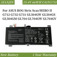 ราคา แบตเตอรี่แล็ปท็อป C41N1731สำหรับ ASUS ROG Strix Scar/HERO II G712 G732 G731 GL504GW GL504GM GL704 GL704GW GL704GV (28550929996)