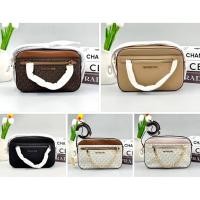 ราคา กล่อง สะพายข้าง MK Jet Set Large Saffiano Leather Crossbody Bag 35S1GTTC9B (28014369707)